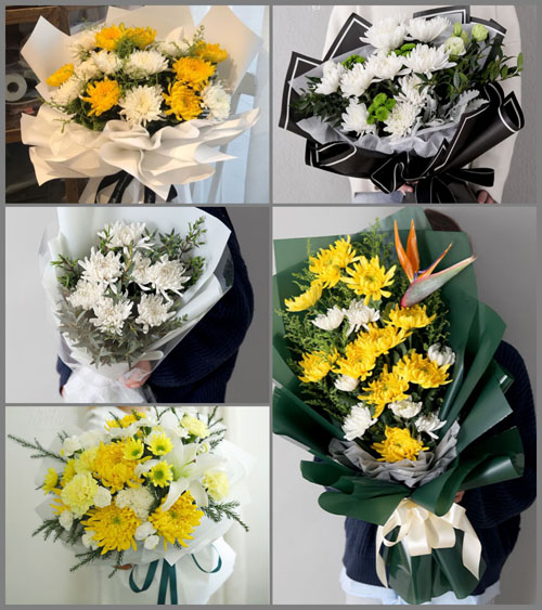 山东莱芜钢城区辛庄镇王响泉村白事花束代送